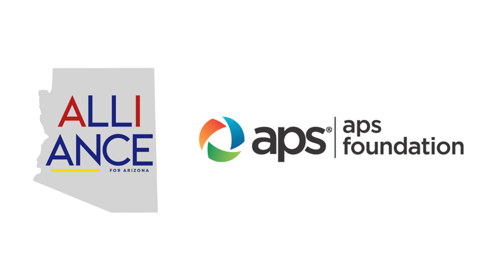 Arizona AI Alliance and APS Foundation logos are set on a white background.