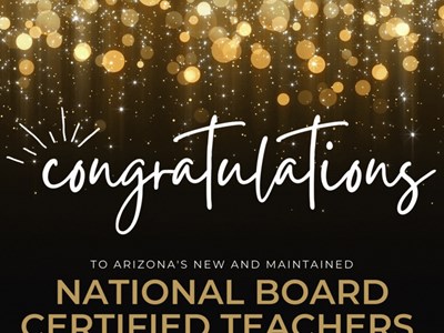 Arizona welcomes 74 new NBCTs; 178 maintain certification